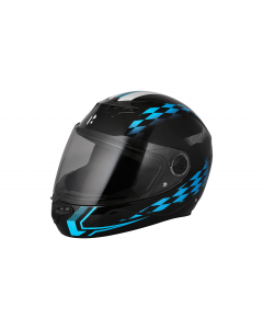 Glamour Night Glow Helmet Glossy Blue & Black M