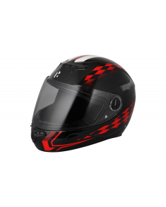 GLAMOUR NIGHT GLOW HELMET GLOSSY RED & BLACK S