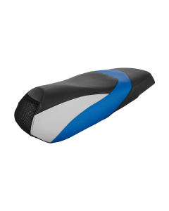 BLUE/SILVER STRIPE SEAT COVER